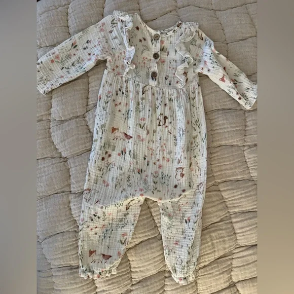 NWOT Elegant Baby woodland romper - Picture 4 of 5
